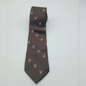 Resilio Polyester Classic Brown Patterned Men's Tie